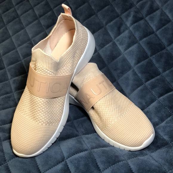 nautica rose gold sneakers